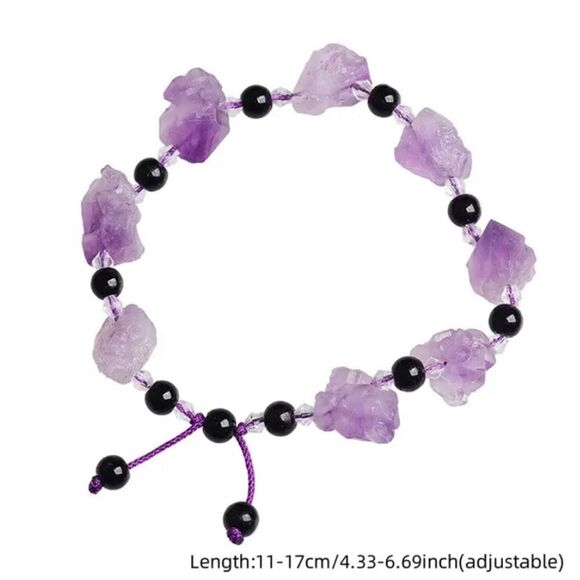 ✨🆕✨ BoHo Casual Amethyst Bead Fashion Bracelet✨ - Picture 6 of 11